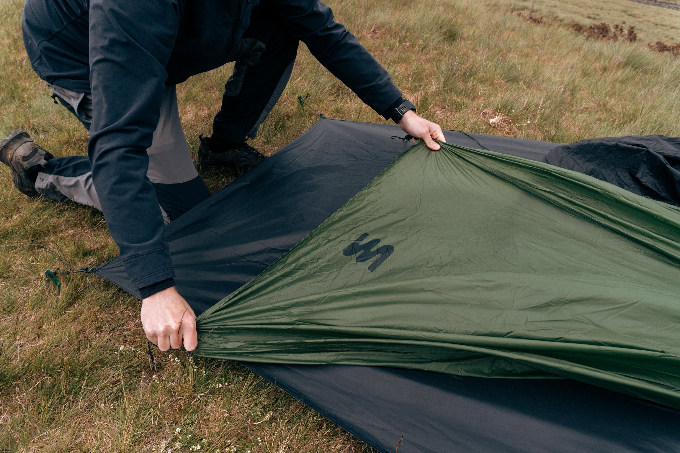 How to Pitch a Trekking Pole Tent Well in Rough Conditions